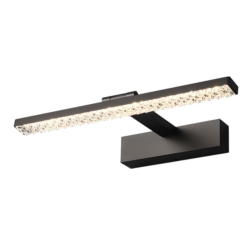 160�� Adjustable LED Bathroom Vanity Light with Crystal-Inspired Acrylic Shade, Dimmable-Lighom