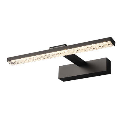 160�� Adjustable LED Bathroom Vanity Light with Crystal-Inspired Acrylic Shade, Dimmable-Lighom
