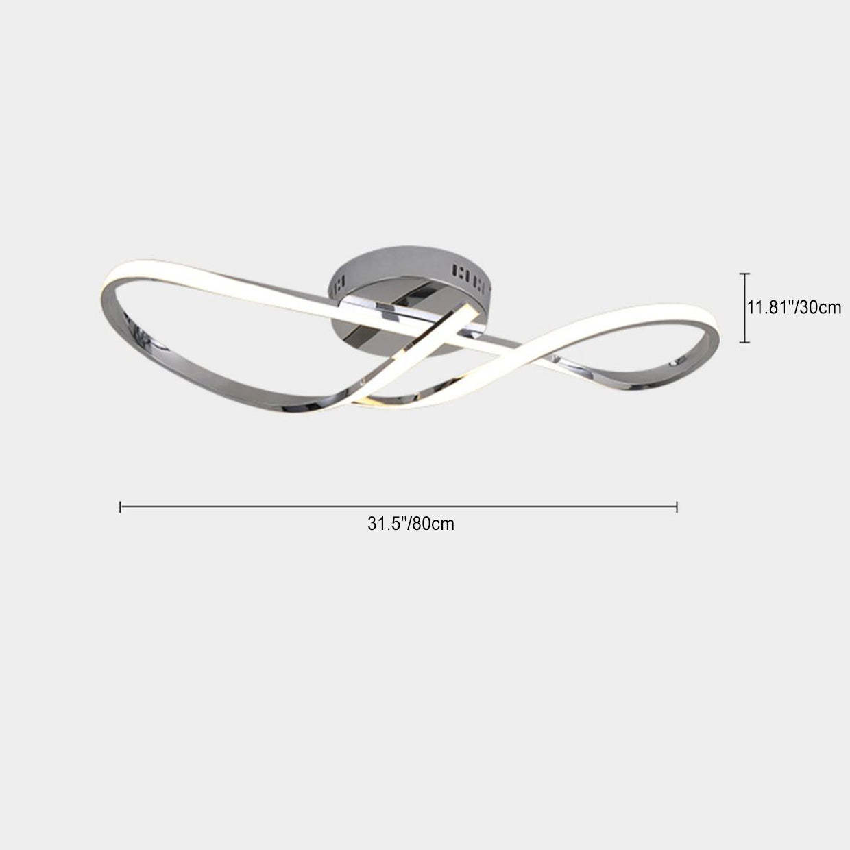 Minimalist Aluminum Silicone Spiral Twisted