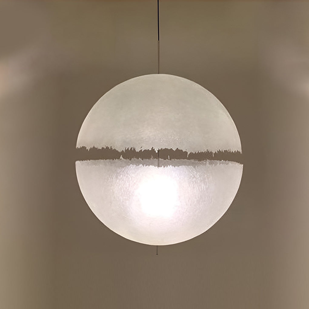 Moon Shaped LED White Nordic Pendant