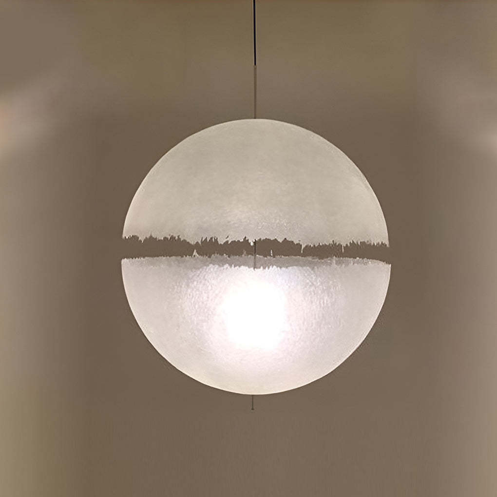 Moon Shaped LED White Nordic Pendant