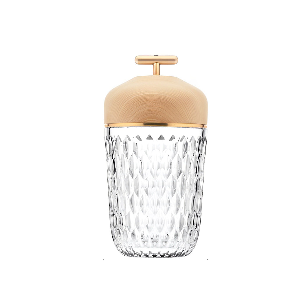 Pretty Cup-Shape Crystal Glass Ambient Lamp