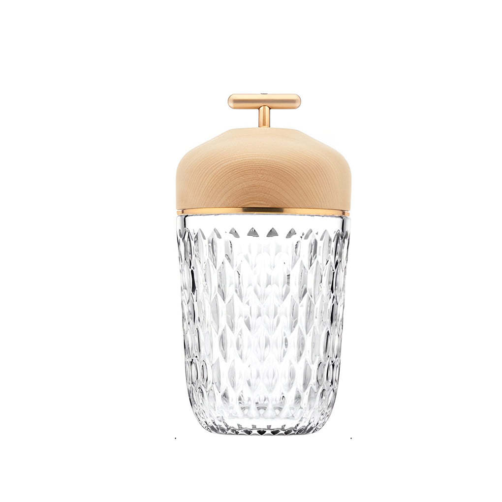 Pretty Cup-Shape Crystal Glass Ambient Lamp