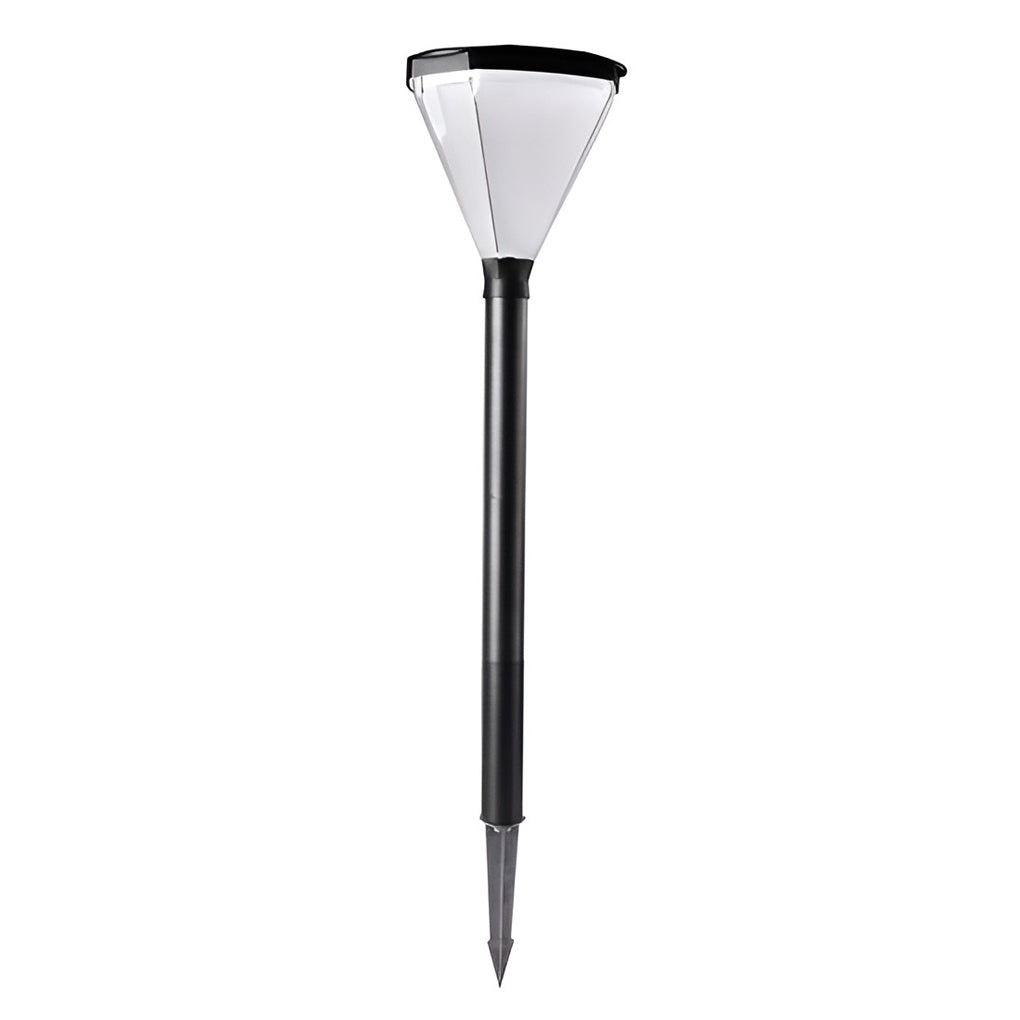 3.7V Cone Modern Solar Powered LED Path Light with Ground Insert or Mounting Base-Lighom