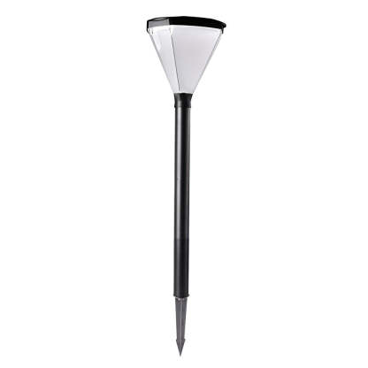 3.7V Cone Modern Solar Powered LED Path Light with Ground Insert or Mounting Base-Lighom