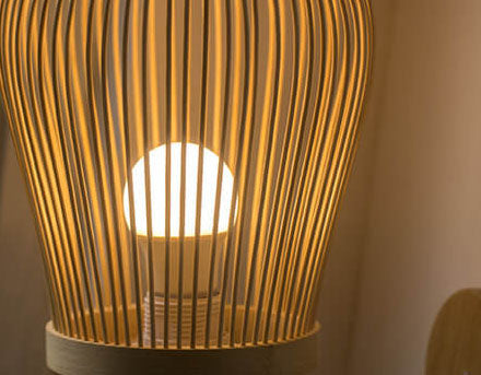 Modern Bamboo Weaving Round Wall Sconce