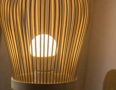Modern Bamboo Weaving Round Wall Sconce