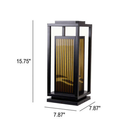 Chinese Square Cage Outdoor Lawn Path Light