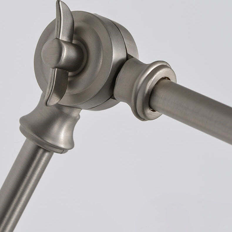 Retro Industrial Swing Arm Retractable Iron Wall Sconce