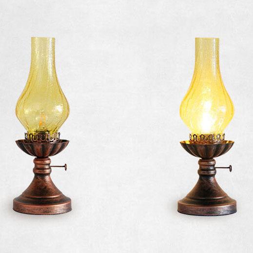 Vintage Antique Kerosene Oil Table Lamp