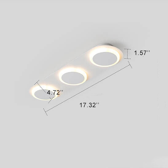 Minimalist Long Bar 3/4/5-Light LED Flush Mount