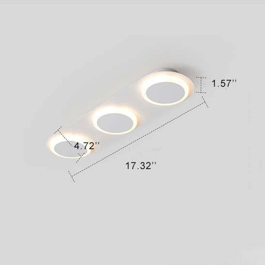 Minimalist Long Bar 3/4/5-Light LED Flush Mount