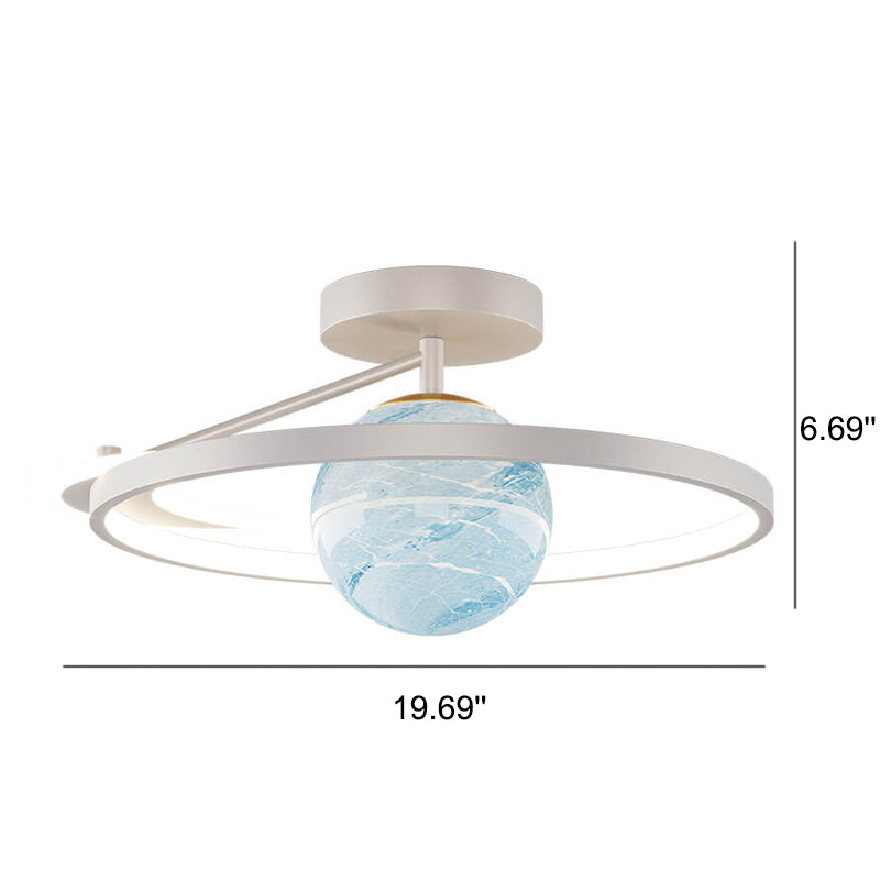 Modern Space Planet Globe LED Ceiling Light