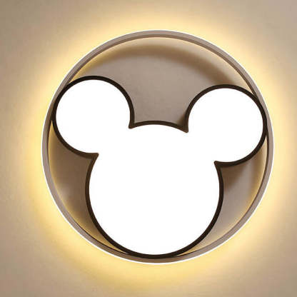 Cartoon Mouse LED Flush Mount Light