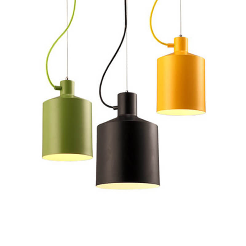 Nordic Macaron Bottle Aluminum Pendant Light