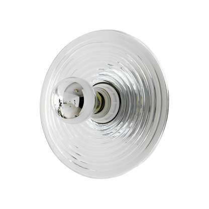 Round Striped Glass Iron Nordic Wall Sconce