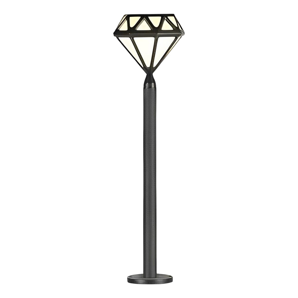 Geometric Waterproof LED Intelligent Stable Black Modern Lawn Lamp-Lighom