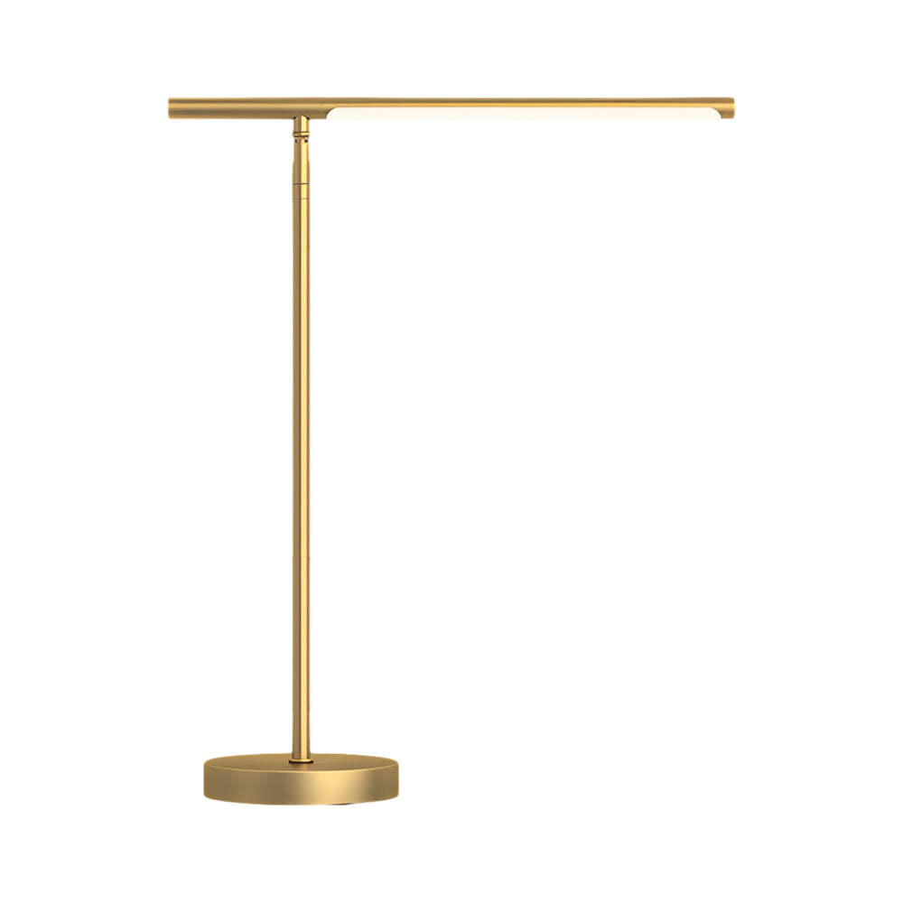 Copper Linear Brass LED Desk Lamp with Adjustable Angle for Focused Lighting-Lighom