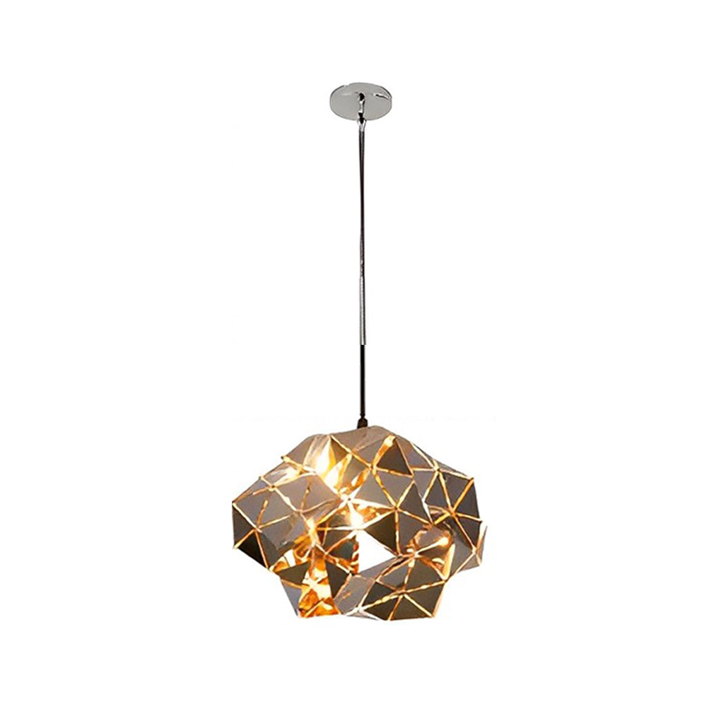 Irregular Hollow Stainless Steel Postmodern Chandelier