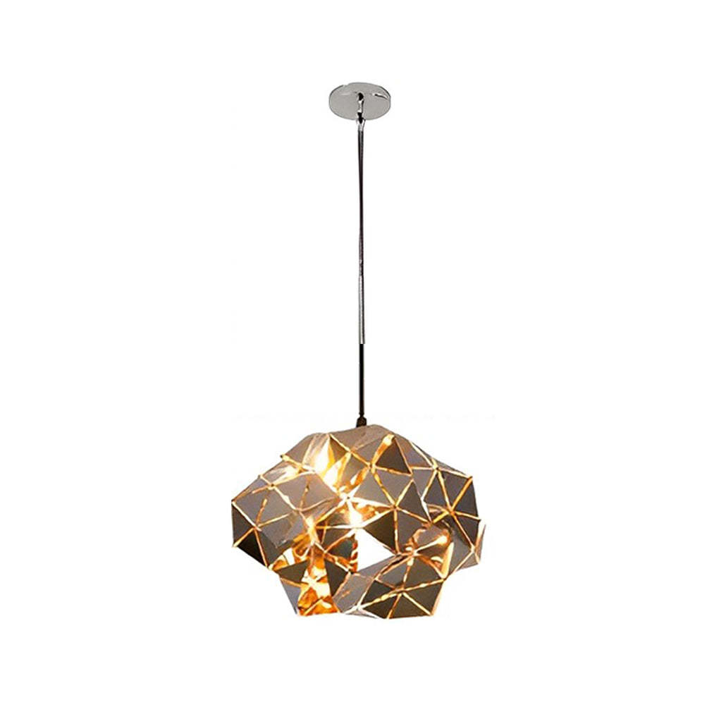 Irregular Hollow Stainless Steel Postmodern Chandelier