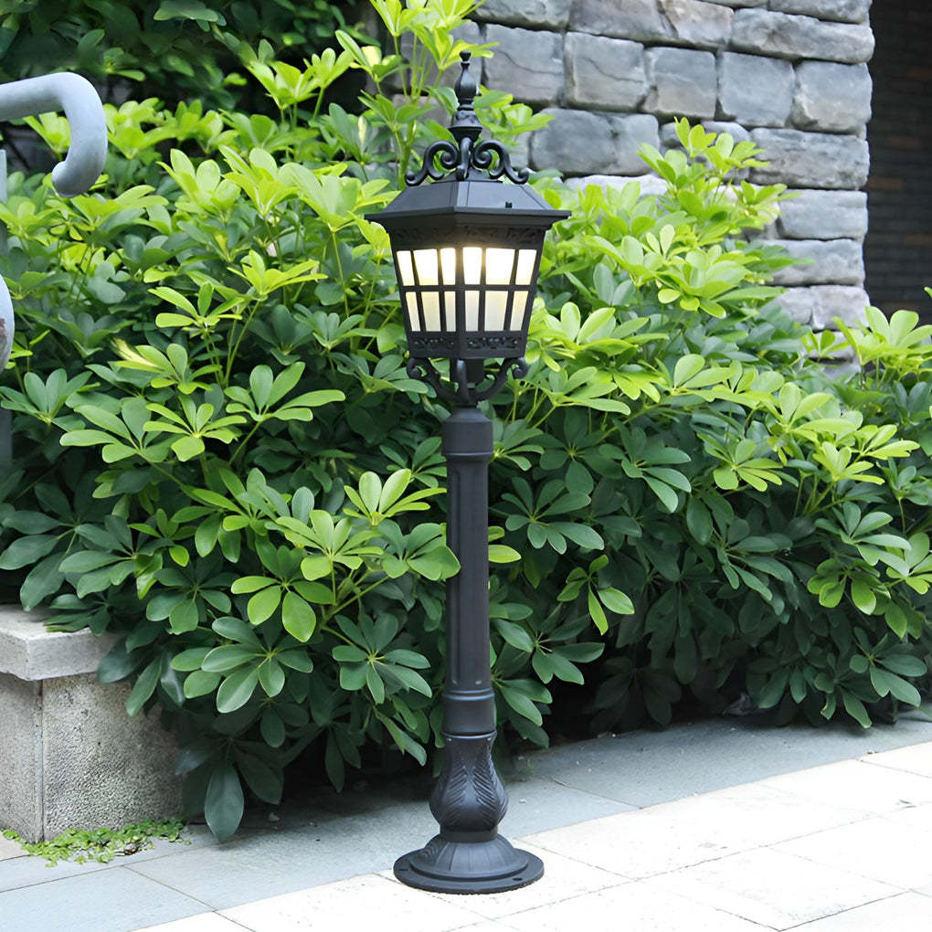 Outdoor Waterproof Aluminum Glass LED European Style Lawn Lamp Pathway Lights-Lighom