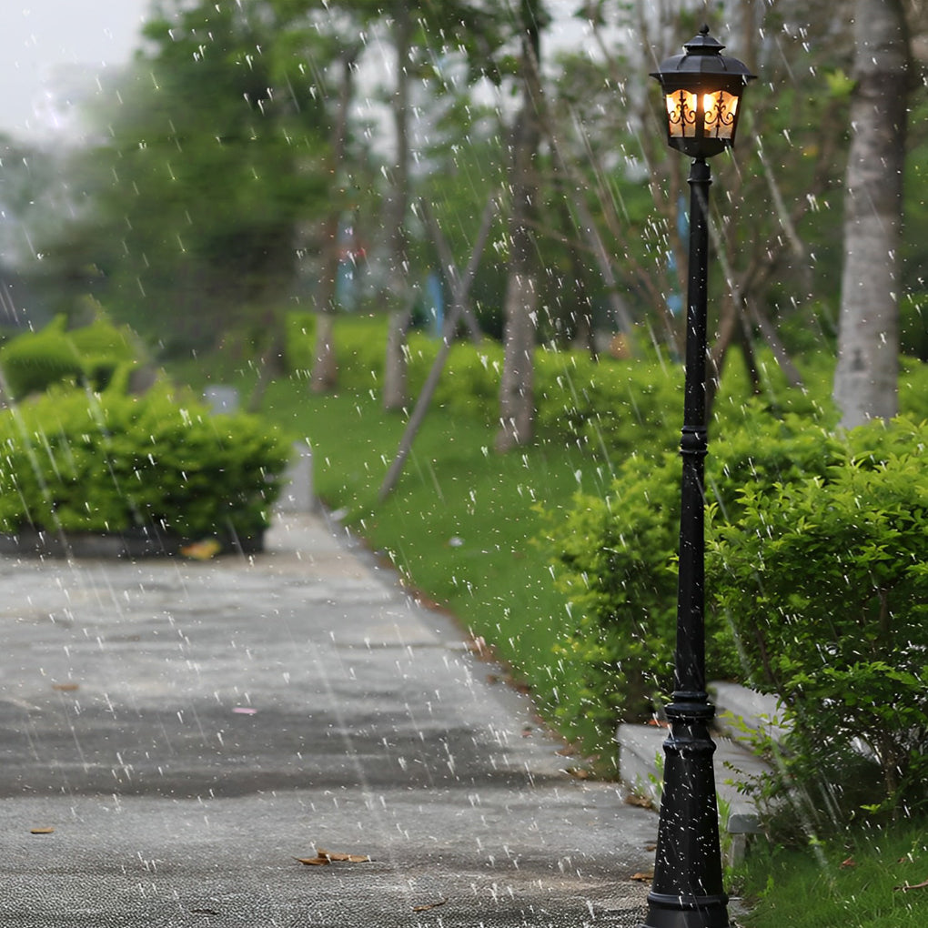 Retro Minimalist LED Waterproof European Style Garden Lamp Post Lights-Lighom
