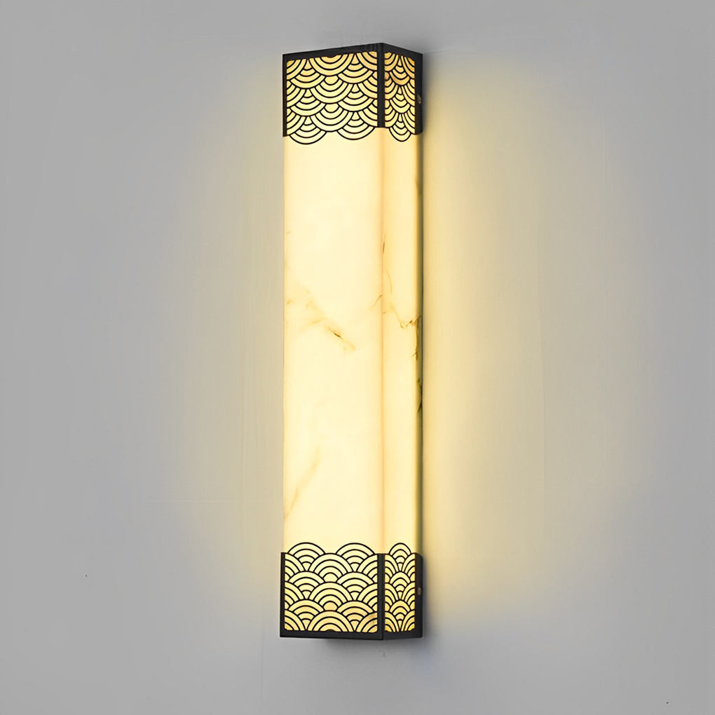 Rectangular Resin LED Waterproof Vintage Outdoor Wall Lights Wall Lamp-Lighom