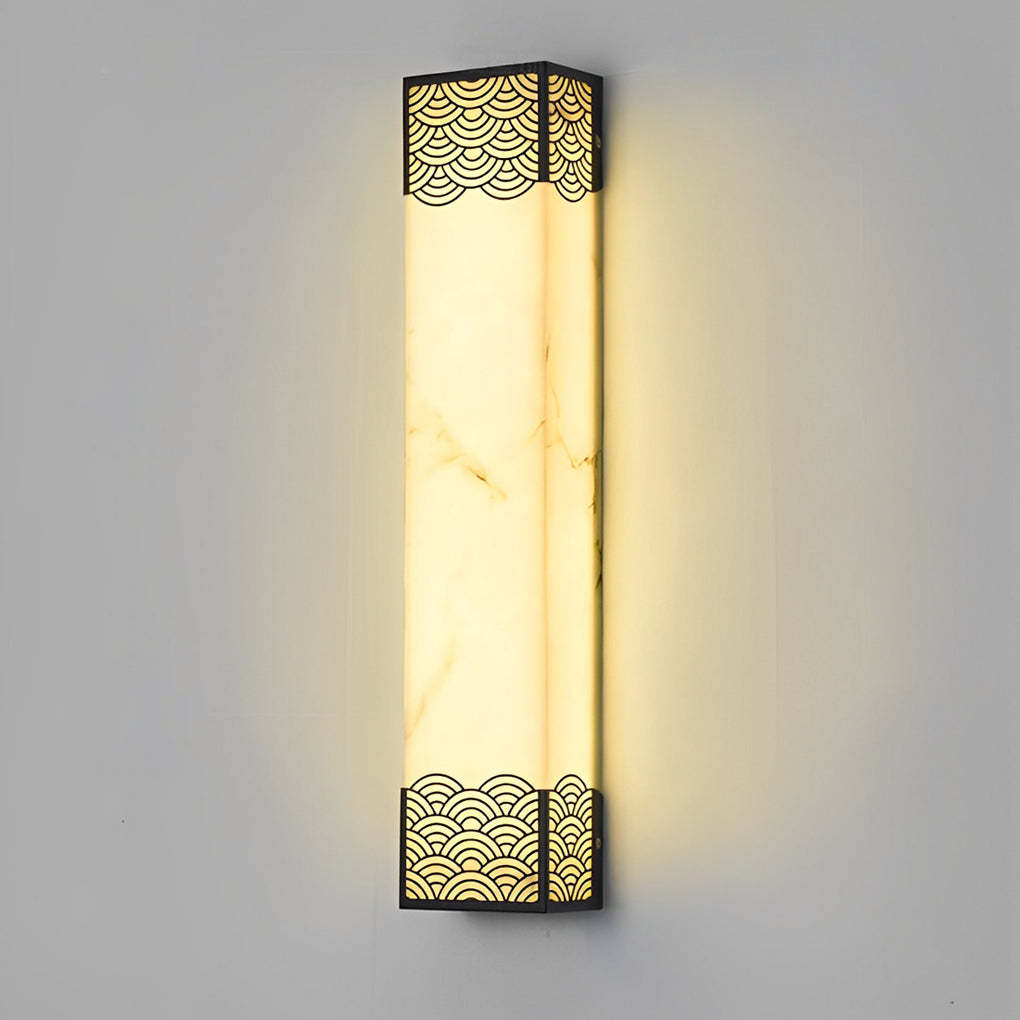 Rectangular Resin LED Waterproof Vintage Outdoor Wall Lights Wall Lamp-Lighom