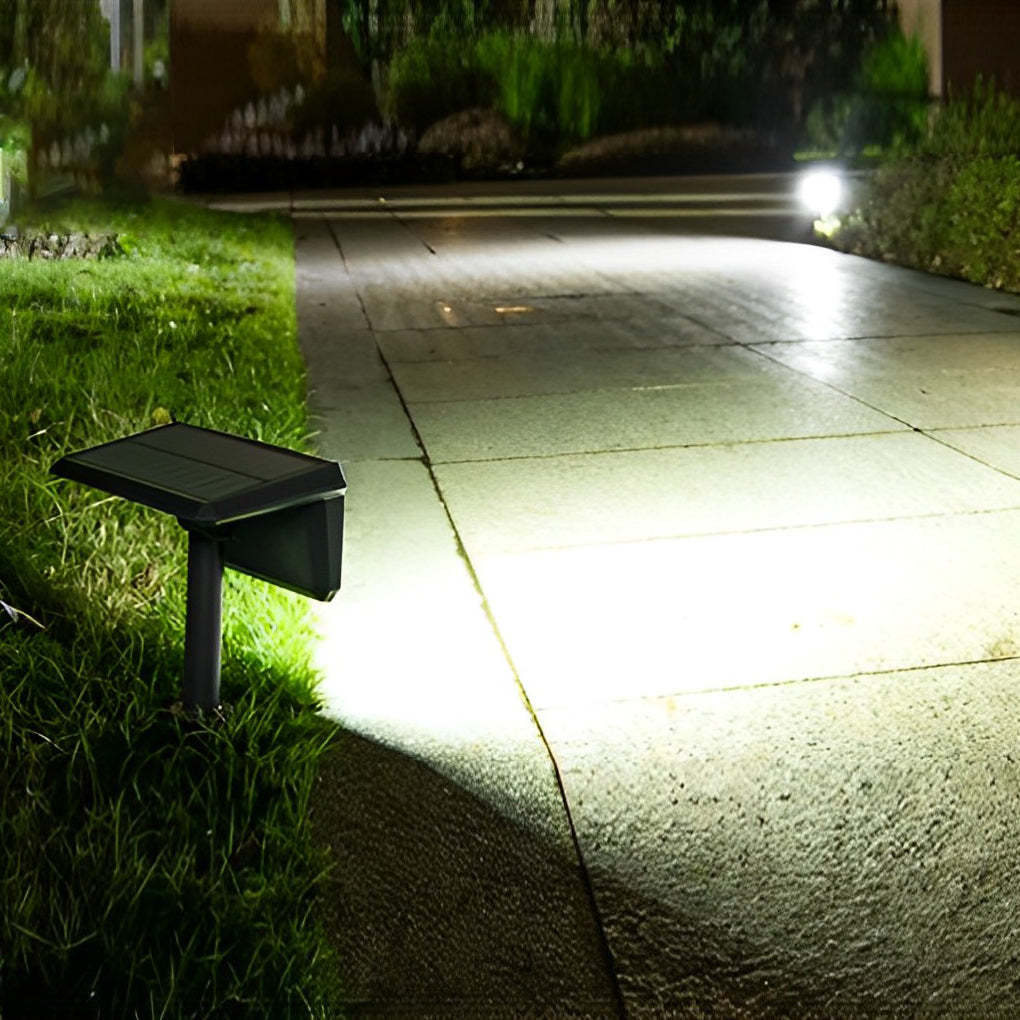 IP65 Black Modern Solar Outdoor Lawn Lamp 2-Pack