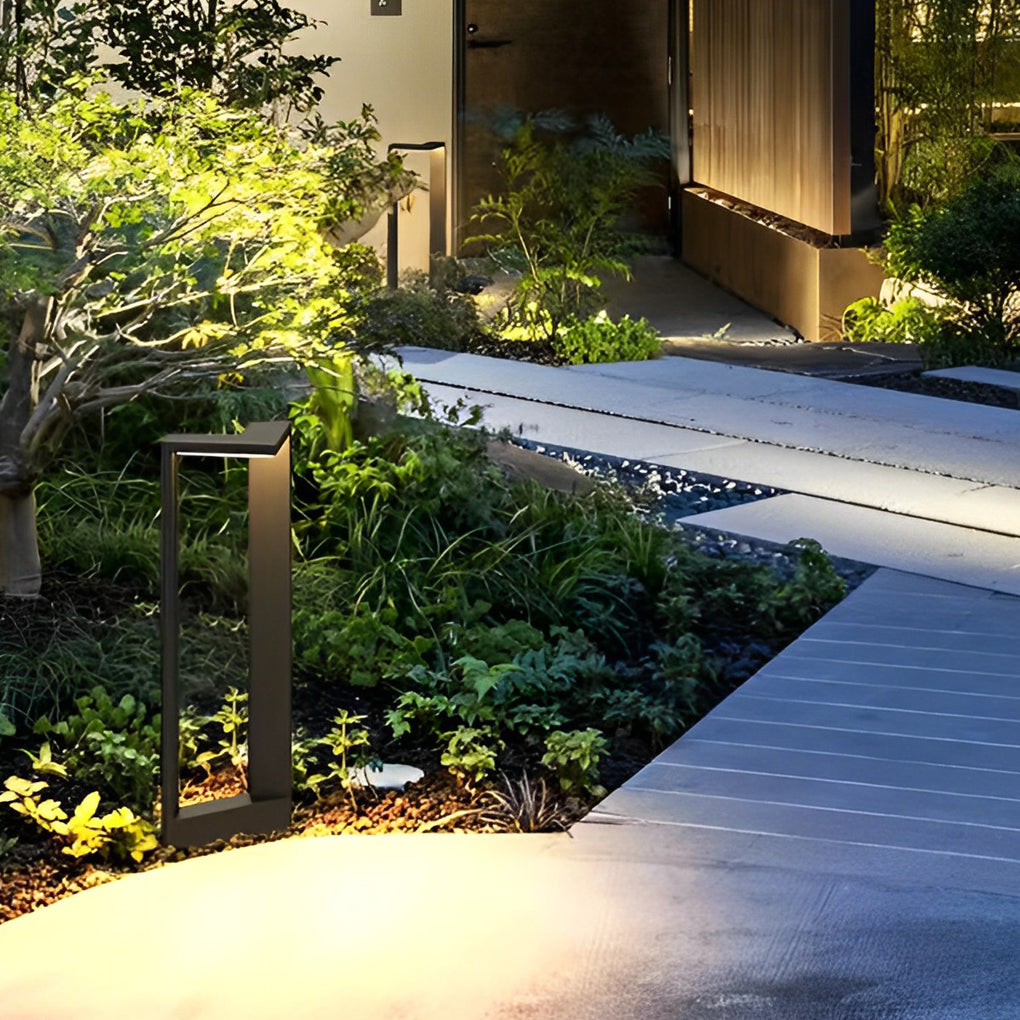 Sleek Linear 12W LED Pathway Light Minimalist Outdoor Landscape Lamp-Lighom