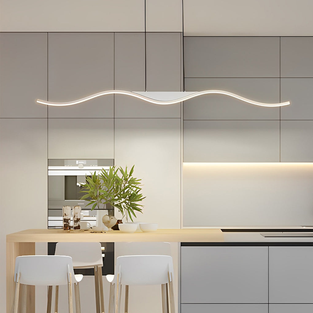 Minimalist Wave Dimmable Modern Chandelier
