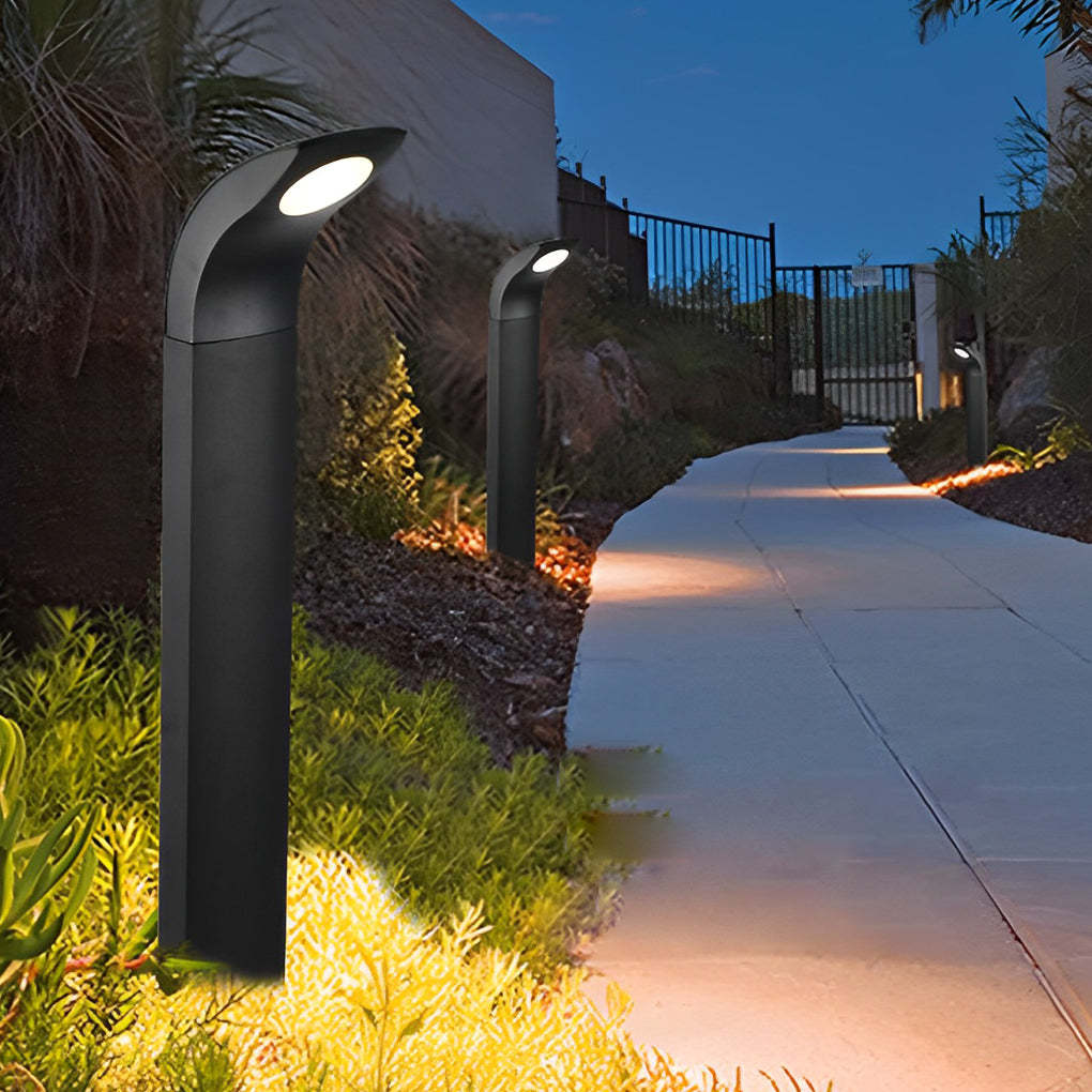 Waterproof IP65 COB LED Black Modern Outdoor Pathway Lights-Lighom