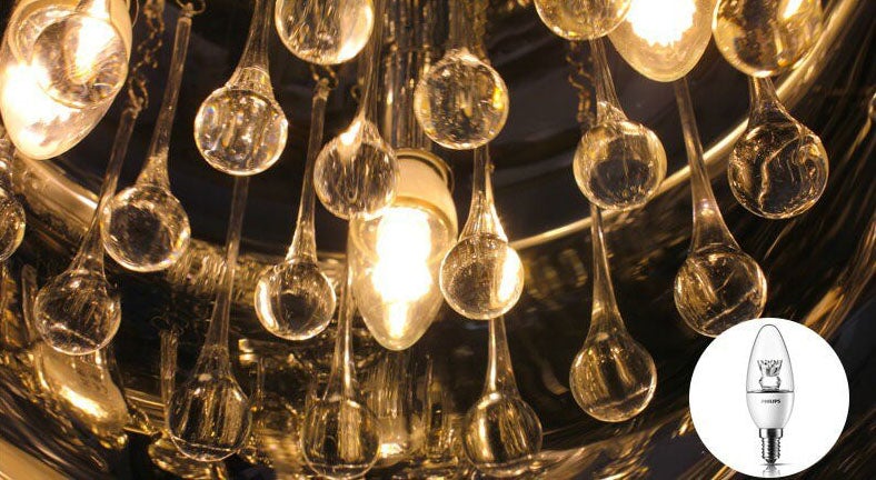 Modern Glass Crystal 6-Light Chandelier
