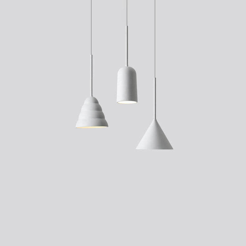 Minimalist Macaron Geometric Metal Pendant Light