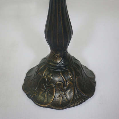 European Tiffany Yellow Baroque Glass Table Lamp