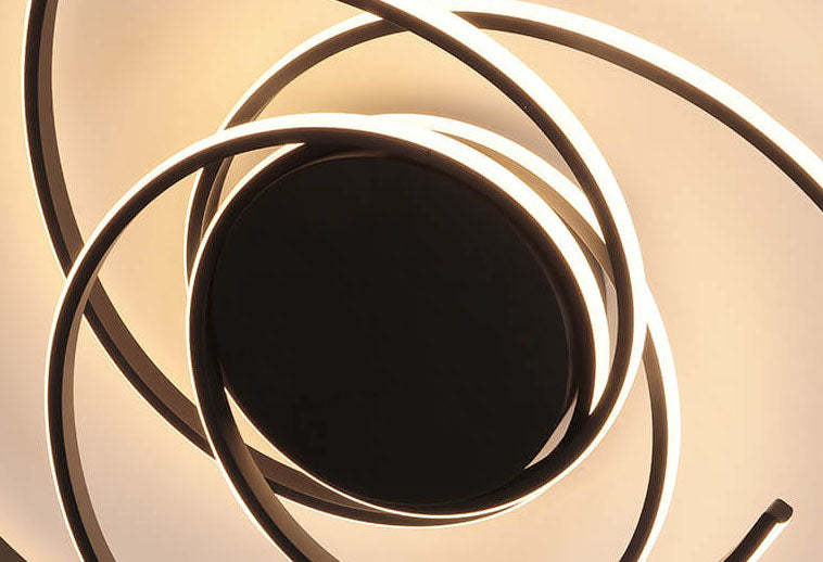 Minimalist Circle Strip Aluminum Ceiling Light