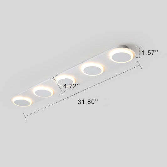 Minimalist Long Bar 3/4/5-Light LED Flush Mount
