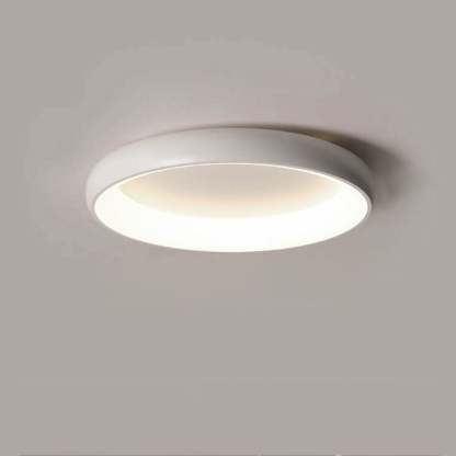 Minimalist Round Aluminum Acrylic LED Flush Mount Light