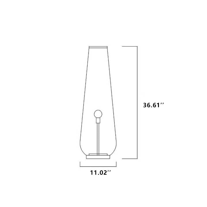 Modern Bamboo Weaving Column LED Floor Lamp