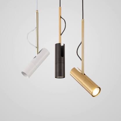 Minimalist Gold LED Spotlight Pendant Light