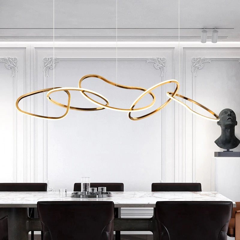 Irregular Circular Chainlink Dimmable Plated