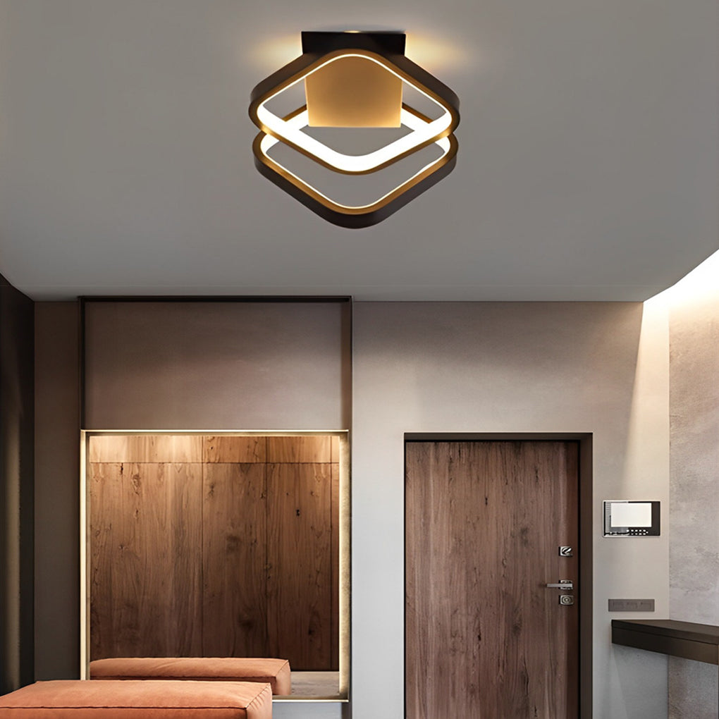 Geometric LED Modern Flush Mount Ceiling Lamp