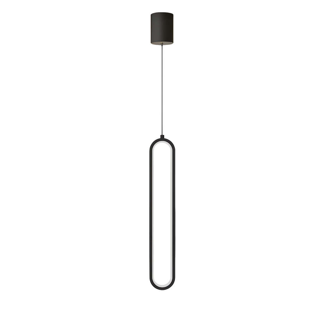 Oval Aluminum LED Dimmable Modern Pendant with Spotlights