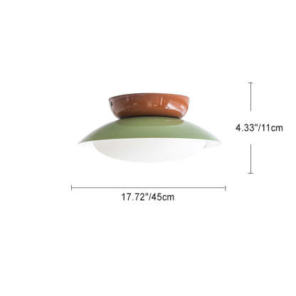 Scandinavian Macaron Semicircle Ceiling Light