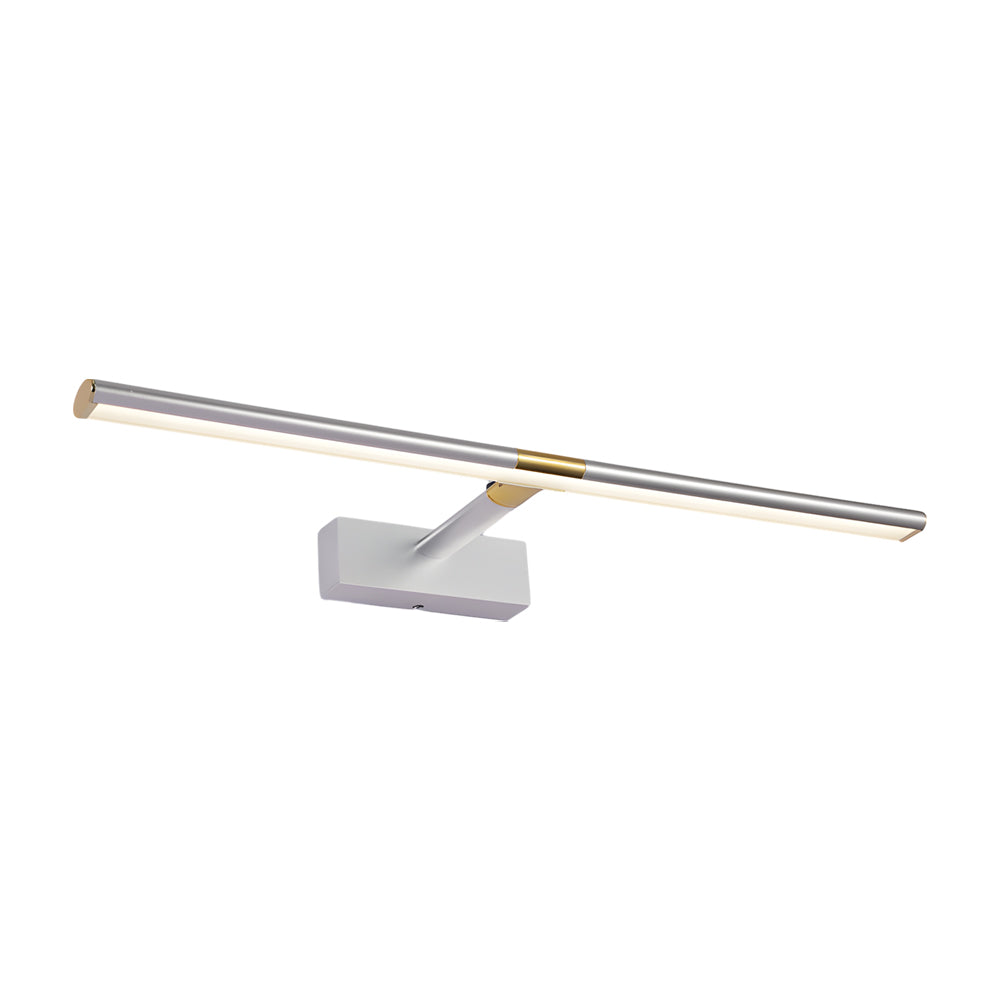 Retractable LED Bathroom Vanity Light with Adjustable Rod and Matte Finish-Lighom