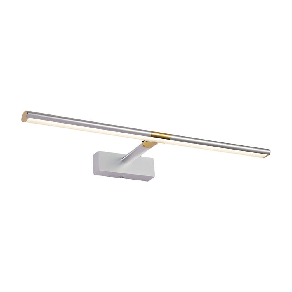 Retractable LED Bathroom Vanity Light with Adjustable Rod and Matte Finish-Lighom