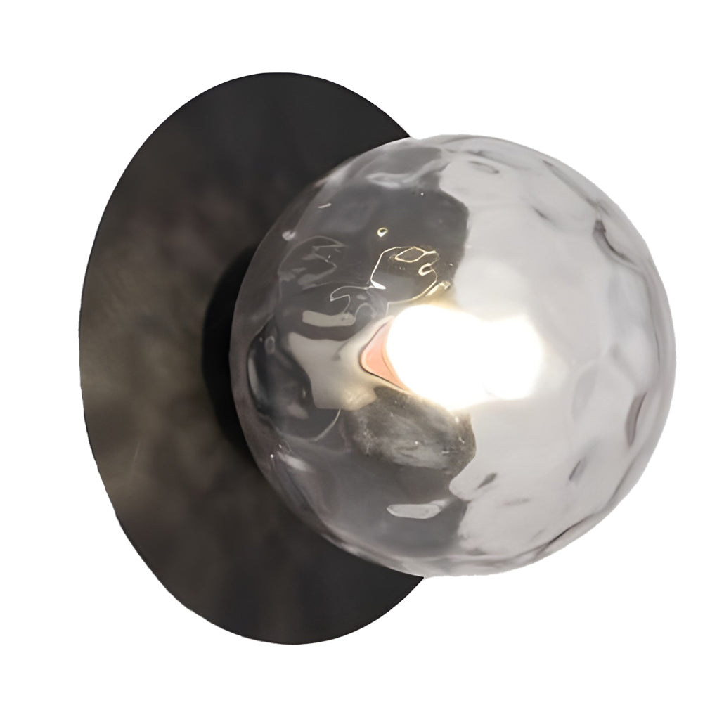 Round Glass Ball 12W Modern LED Wall Sconce