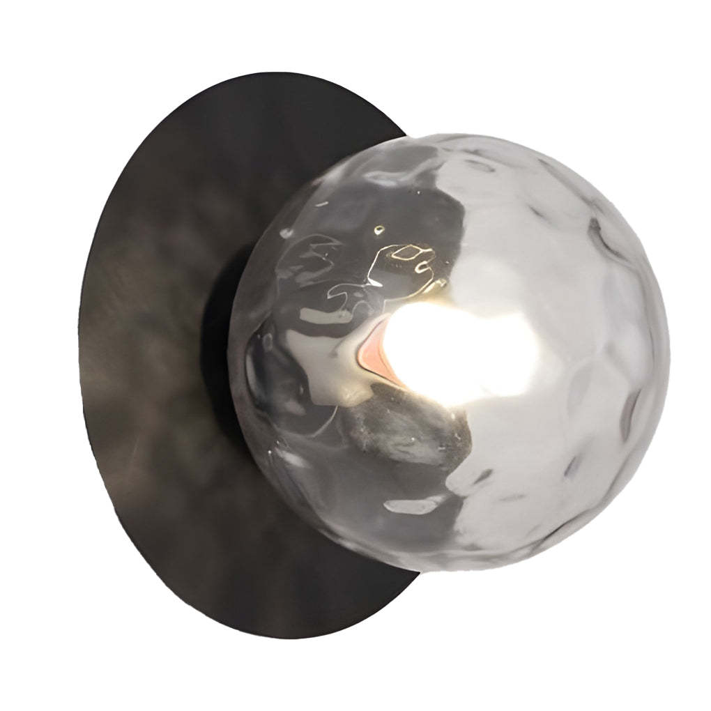 Round Glass Ball 12W Modern LED Wall Sconce