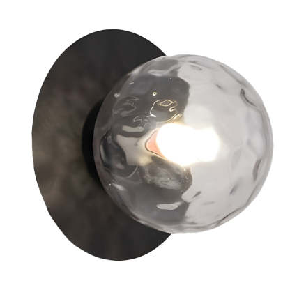 Round Glass Ball 12W Modern LED Wall Sconce