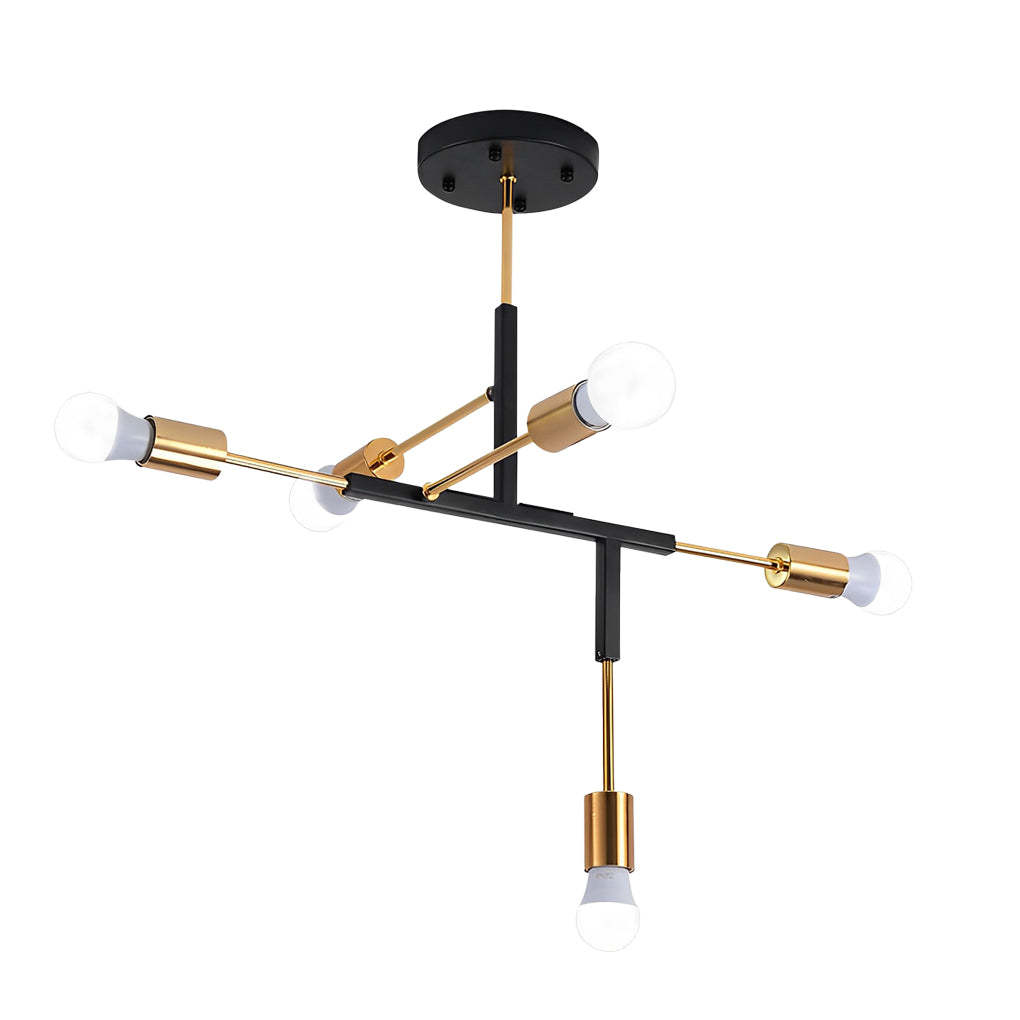 5-Light Branch Iron Modern Pendant Chandelier